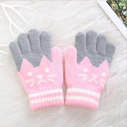 Kids Magic Gripper Gloves Winter Hand Warmer Boys Girls Child Mittens 4 Styles 