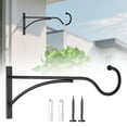 thumbnail image 4 of Clearance Under $4.89! 1PC Metal Plant Hanger, Wall Mounted Hook for Hanging Baskets & Bird Feeders, Iron, for Garden & Patio, (27.8x11.5cm, C), 4 of 5