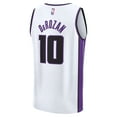 thumbnail image 3 of Youth Fanatics DeMar DeRozan White Sacramento Kings Fast Break Replica Player Jersey - Association Edition, 3 of 3