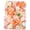 Orange, variant on Pack of 12 artificial flowers wall made of plastic and silk fabric, 3D artificial flower wall panel roses decorative flowers, 40 x 60 cm pink flowers wall decor for decoration