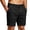 Black_003, variant on Domuza Mens Linen Shorts Casual Pleated Front Summer Lightweight Breathable Vacation Beach Shorts with Pockets White L