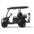 thumbnail image 2 of Coleman Powersports CGC2 51.2V Electric Utility Golf Cart, 4-Seater Vehicle Up to 20 MPH & 40 Miles Range, 5kW Motor, LCD Display & Rear Storage, Ages 16 and Up, Matte Black, 2 of 10