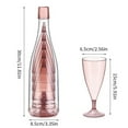thumbnail image 2 of Plastic Champagne Flutes,Wine Glasses,Reusable Plastic Cups with Storage Bottle,Pink Portable Plastic Cups,Mimosa Glasses Perfect for Picnic, Party, Camping and Gathering(Set of 5), 2 of 11