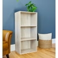 thumbnail image 4 of Slide Logic 4 Tier 34"H x 16"W Bookcase Sonoma Oak - Sonoma Oak, 4 of 6