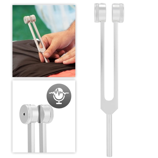 Diapasón vibratorio, aleación de aluminio de 128 Hz Diapasón de aleación de aluminio médico Diapasón de funcionamiento suave