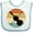 White and Blue, variant on Inktastic Violin Music Retro Sunset Boys or Girls Baby Bib