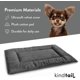 thumbnail image 5 of Dog Crate Pad, Soft Velvet, Reversible Bed Mat, Machine Washable Kennel Pad for Pets up to 15 lbs, Mattress for Cozy Sleeping, 20” x 15” x 1” (Pink, Small), 5 of 5