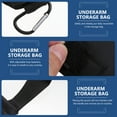 thumbnail image 3 of HONMEET Pochette de Canne Sac de Rangement Noir 1ensemble pour Adultes, 3 of 7