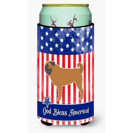 

Carolines Treasures BB3347TBC USA Patriotic Pug Tall Boy Beverage Insulator Hugger Tall Boy multicolor