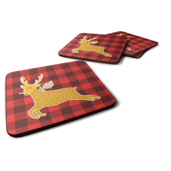 Deer Foam Coaster Set of 4