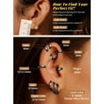 thumbnail image 6 of KeyStyle 9mm Hoop Earrings for Men, Black Women Small Hoop Earrings Hypoallergenic Lightweight Huggie Earrings Jewelry Christmas Father's Day Gift, 6 of 9