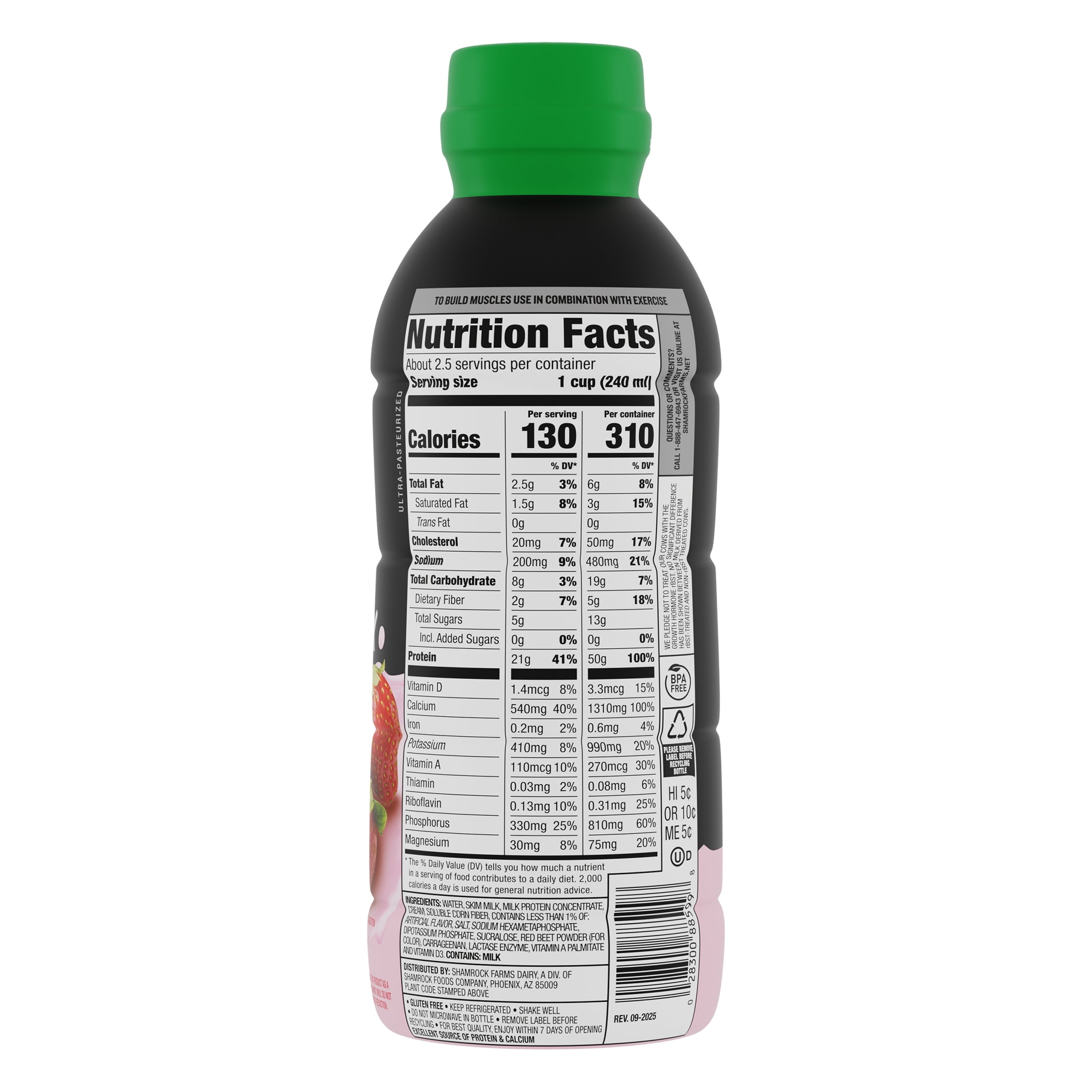 Shamrock Farms Rockin' Protein Max 50g Strawberry, 19.7 fl oz