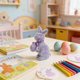 thumbnail image 4 of ddioayh Easter Bunny Ornament Glittery Textured Multi-Expression Simulation Flock Bunny with Satin Bow for Home Garden Patio Outdoor Decor, 4 of 6