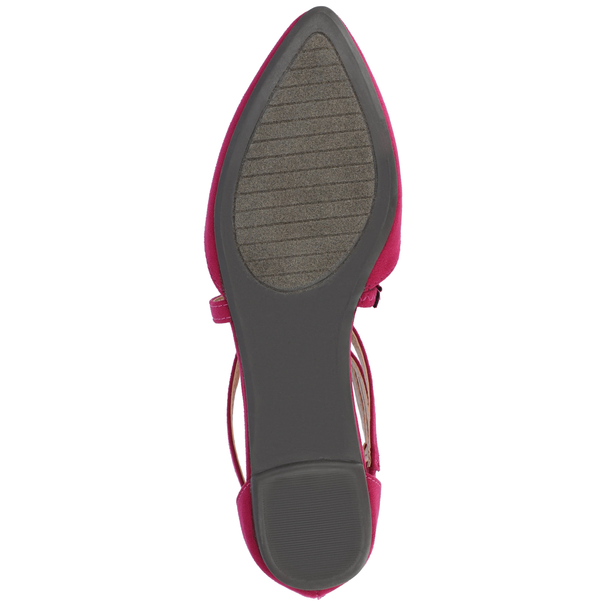 Journee Womens Marlee Back Heel Zip Pointed Toe Cage Flats