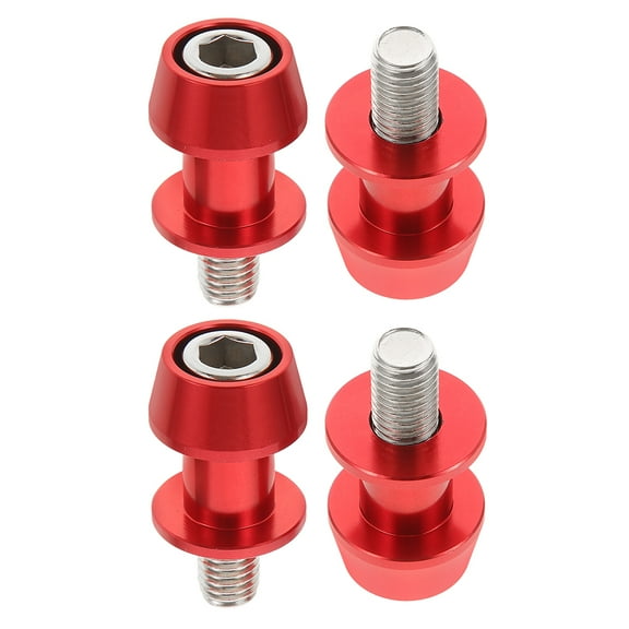 WORGEOUS 2 Pairs Motorcycle Swing Arm Replacement Spool Slider 10mm Motorbike Swingarm Bobbin Motorcycle Accessory For Various Models