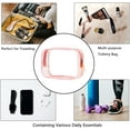 thumbnail image 4 of Clear Pouch Small, 6.6"x2.3"x4.7" Size TSA Approved Toiletry Bag, Travel Bags for Toiletries, Cosmetic Bag for Women and Men - 1 Pack Pink, 4 of 5
