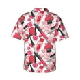 thumbnail image 3 of Haiem Makeup Printed Hawaiian Shirt for Men - Men’s Casual Beach Summer Shirts - Stretch Fabric with Modern Fit-Small, 3 of 9