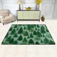 thumbnail image 2 of Dreamtimes Winter Green Forest Non-Slip Area Rug 72"x48", Christmas Fir Tree Soft Non Slip Washable Floor Mats for Indoor Front Porch,Living Room, Bedroom,Kitchen, 2 of 5
