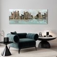 thumbnail image 5 of Empire Art Direct Second City Frameless Free Floating Tempered Glass Panel Graphic Wall Art, 63" x 24" x 0.2", Ready to Hang, 5 of 9