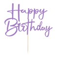 thumbnail image 5 of Adorno para Pastel Sleyberoy Brillante Hecho a Mano Feliz Cumpleaños, 5 of 5