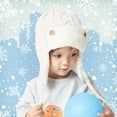 thumbnail image 2 of Krdevn Winter Knit Hat for Babies and Kids with Thick Warm Ear Cap Soft Yarn for Cold Weather,Size:0-1 Years, 2 of 4