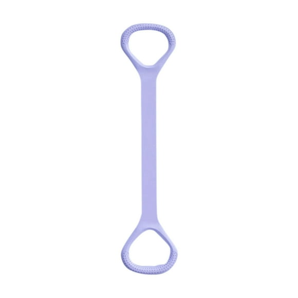 Banda resistente para yoga, gimnasio, fitness, cuerda de tracción con 8 formas que ahorra espacio, estiramiento para el pecho Morado 50 cm de largo