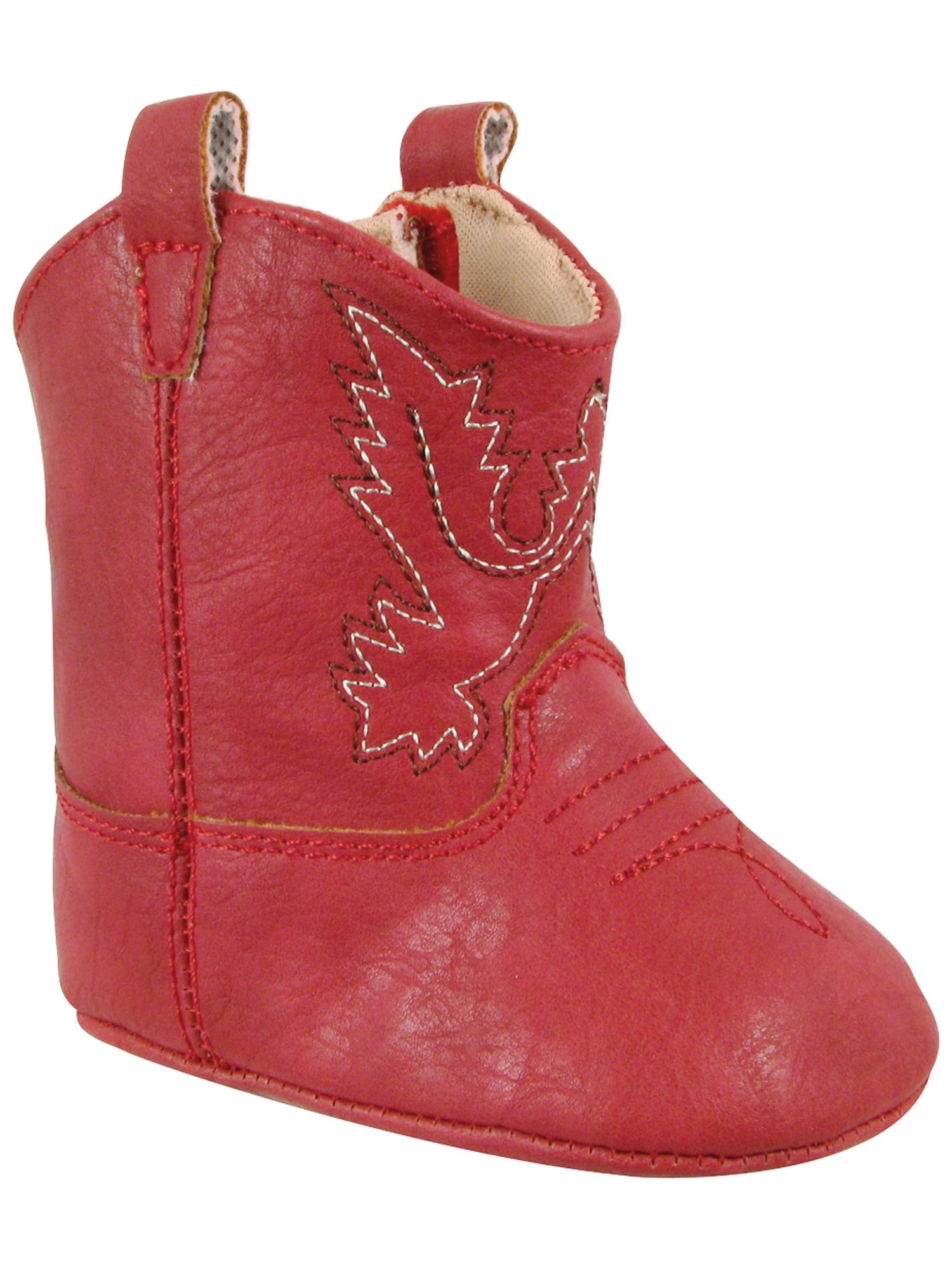 red baby boots