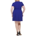thumbnail image 2 of DKNY Womens Plus Knit Short Sleeves Sheath Dress, 2 of 2