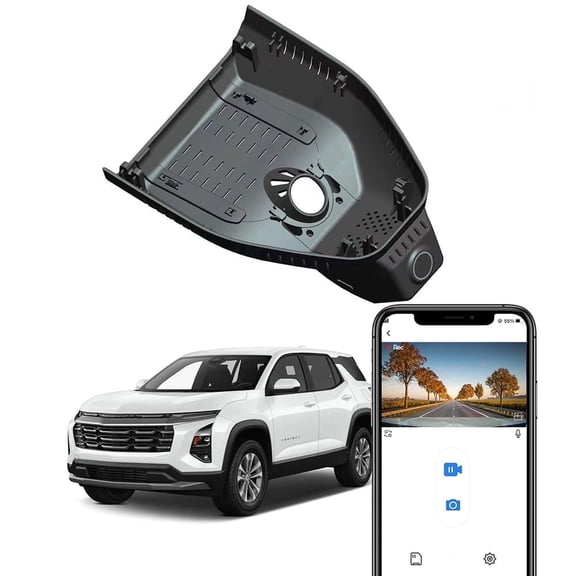 Fitcamx 4K Dash Cam for Chevrolet Chevy Equinox 2025-2027 Gas Powered (HD2-1231), OEM Look, Night Vision, Plug & Play, 64GB
