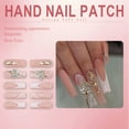 thumbnail image 3 of RAGUPEL 24Pcs Glue on Nails for Women,Diamond Square Press on Nails,3D Butterfly False Nails,Long Press on Nails for Photography,Red Carpet and Stage,Style3, 3 of 7