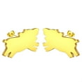 thumbnail image 4 of fashionable stainless steel earrings Pig Earrings, 4 of 4