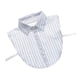 thumbnail image 4 of Collar falso desmontable a rayas, collar falso, solapa, blusa, camisa, gargantilla Blanco, 4 of 9