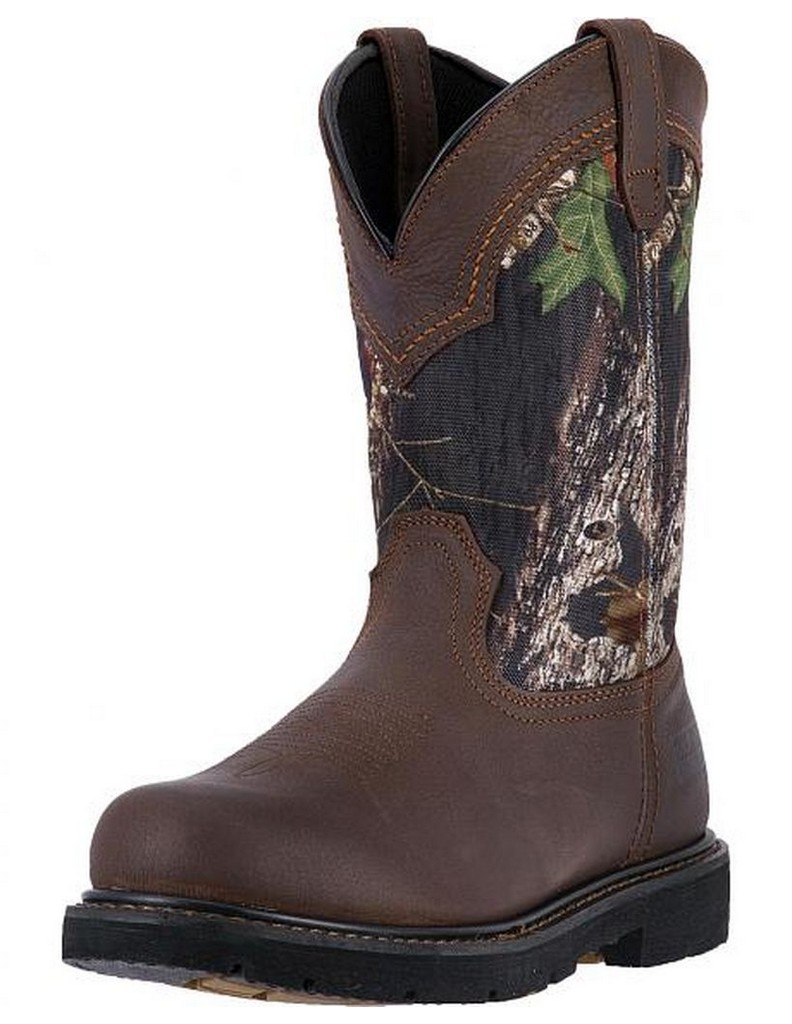 McRae Industrial Work Boots Mens 11" CT Pull On Round Brown MR85348