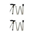 thumbnail image 4 of Qarigey Muletas Trekking Muletas plegables Bastones para caminar Accesorios de senderismo a prueba de golpes Stick Running Trail Canes Silver Blanco plateado 2Conjunto, 4 of 6