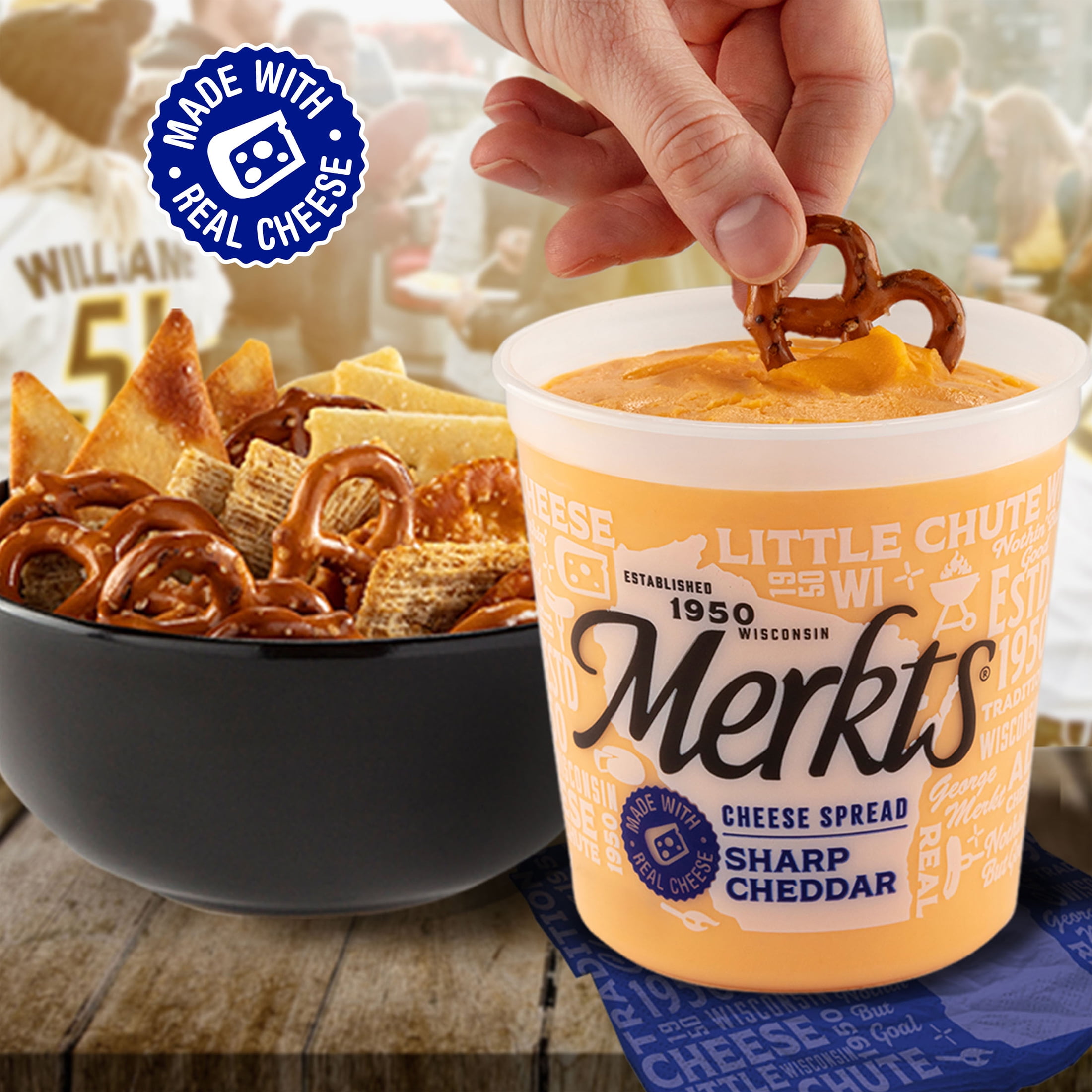 Merkt’s® Sharp Cheddar Spreadable Cheese Cup, 12.9 oz Tub, Refrigerated