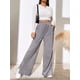 thumbnail image 1 of Pantalones casuales de cintura alta para mujer, pantalones de pana de color sólido europeo y americano con dobladillo con abertura y costuras para mujer, 1 of 6
