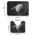 thumbnail image 3 of Yiaed Astronaut Sitting On Mercury Planet Print Bathroom Mat Set 2 Pieces Mat Anti-Skid Pad Ultra Soft and Absorbent Bathroom Bath Mat Contour Bath Rugs for Toilet Base, 3 of 6