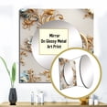 thumbnail image 3 of Designart "Ornamental Corners Of Yesteryear I" 0 Square Mirror For Wall Decor - Large Gold Square Printed Wall Mirror Art - Square Bohemian Mirror - Wall Mounted Square Large Mirror, 3 of 5