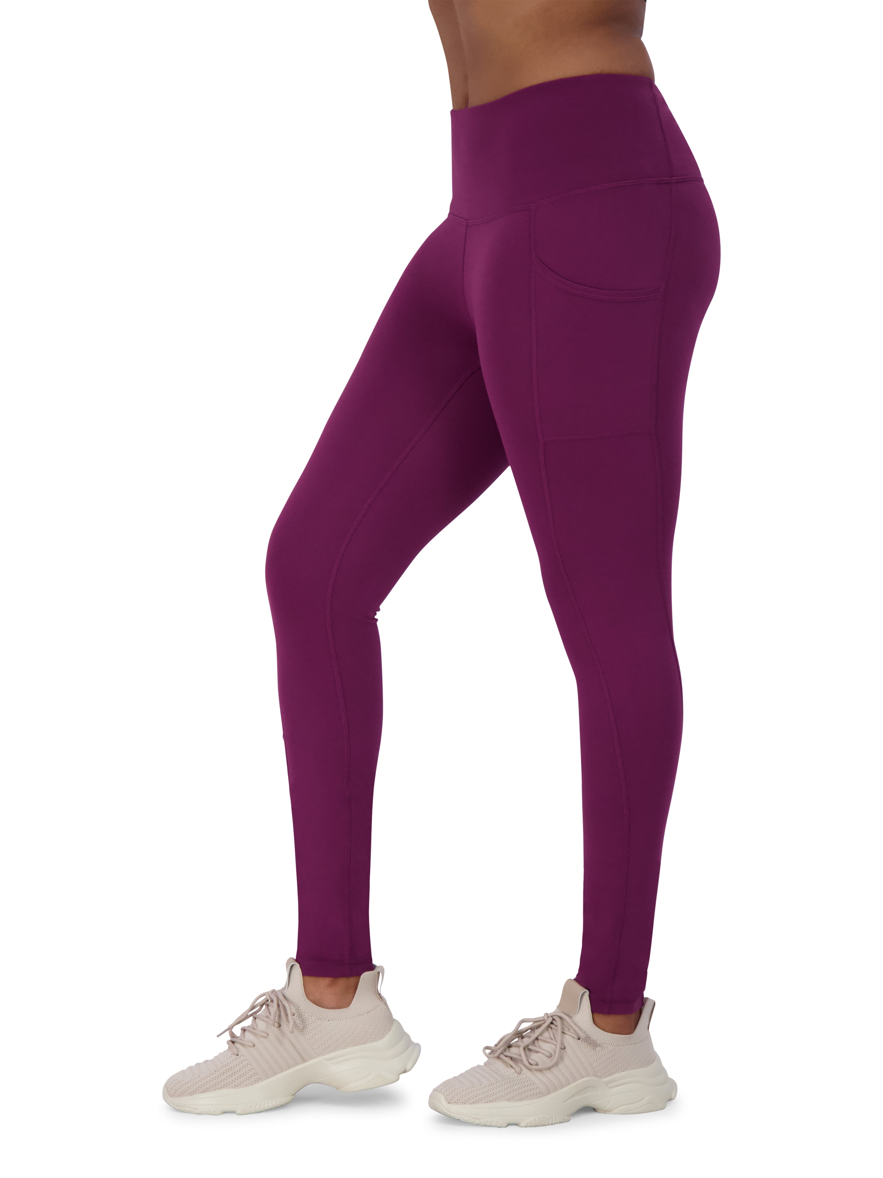 Reebok Women's Everyday High-Waisted Active Leggings with Pockets, 28" Inseam