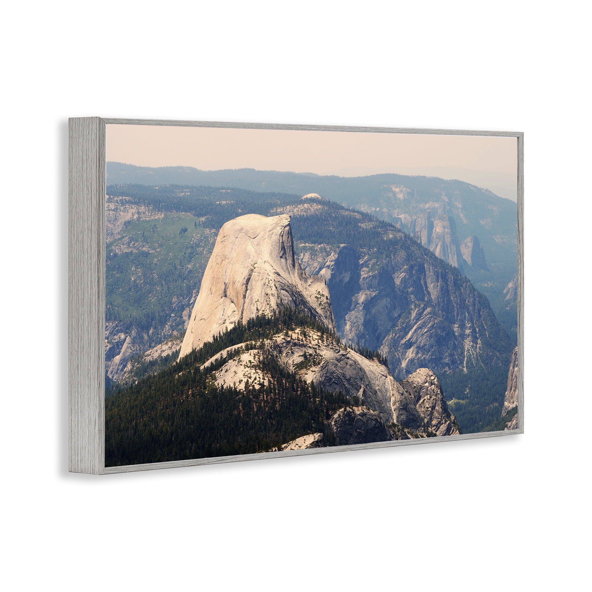 Stupell Industries Granite Monolith Above Forest Gray Framed Giclee Art, design by Gemma Bardot