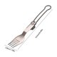 thumbnail image 3 of Utensilio plegable de titanio para plegados - Culleres portátiles de camping plegables y plegables, mochilero para picnic y viajes al aire libre, diseño ergonómico duradero, 3 of 6