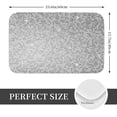 thumbnail image 2 of Non Slip Door Mat, Silver Mosaic Fast Drying Bath Tub Mats, Absorbent Bathroom Rugs Entrance Welcome Mat, Bath MatS for Tub, Floor, Home, Kitchen, Hotel,16x24in, 2 of 7