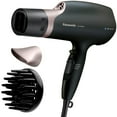 thumbnail image 2 of Panasonic Nanoe Salon Hair Dryer with Quick-Dry Oscillating Nozzle, Diffuser Attachment for Curly, Wavy Hair, 3-Speed Heat Setting for Easy Styling & Healthy Hair, EH-ANA6HN (Black/Pink Gold), 2 of 10
