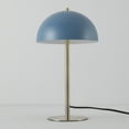 thumbnail image 2 of 15" Matte Blue Desk Lamp with Matte Brass Accents, 2 of 7