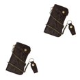 thumbnail image 1 of Minnieouse Cartera de cuero para hombre, carteras de cadena larga, ranura para múltiples tarjetas, soporte para tarjetas de identificación, dragón /marrón oscuro 2piezas, 1 of 6
