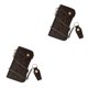 thumbnail image 1 of Qarigey Cartera de cuero con cadena de bloqueo, carteras antirrobo, ranura para múltiples tarjetas, tarjetero de identificación, monedero Type2 NO2, 1 of 6