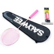 SALYWEE HZ 4U G5 Lightweight Badminton Racket - Composite Carbon Fiber, High Elasticity Shaft, Tension 26lbs, Free Bag