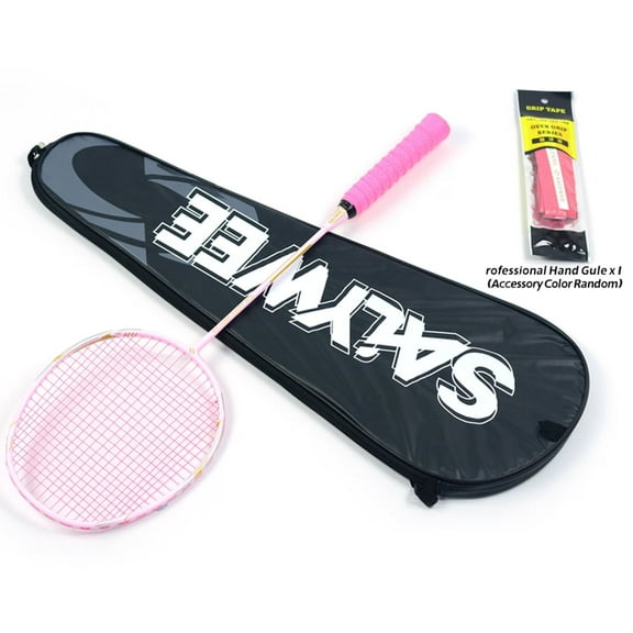 SALYWEE HZ 4U G5 Lightweight Badminton Racket - Composite Carbon Fiber, High Elasticity Shaft, Tension 26lbs, Free Bag