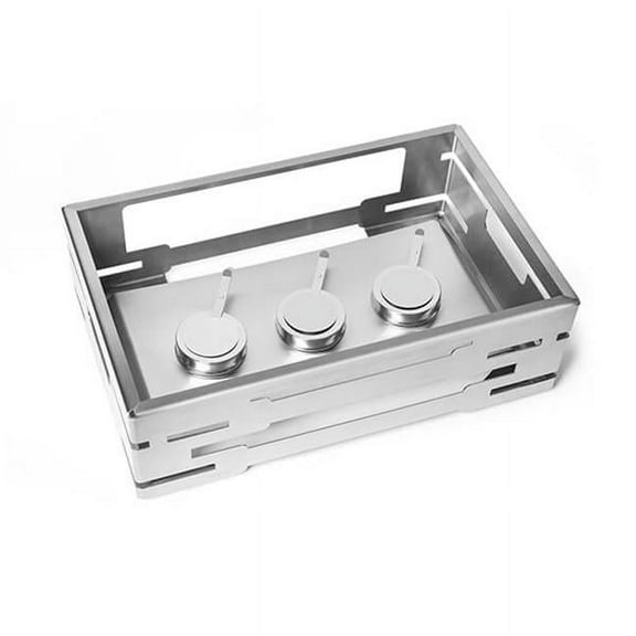 Rosseto SM229 Multi Chef 7 in. Stainless Steel Warmer with Burner Holder