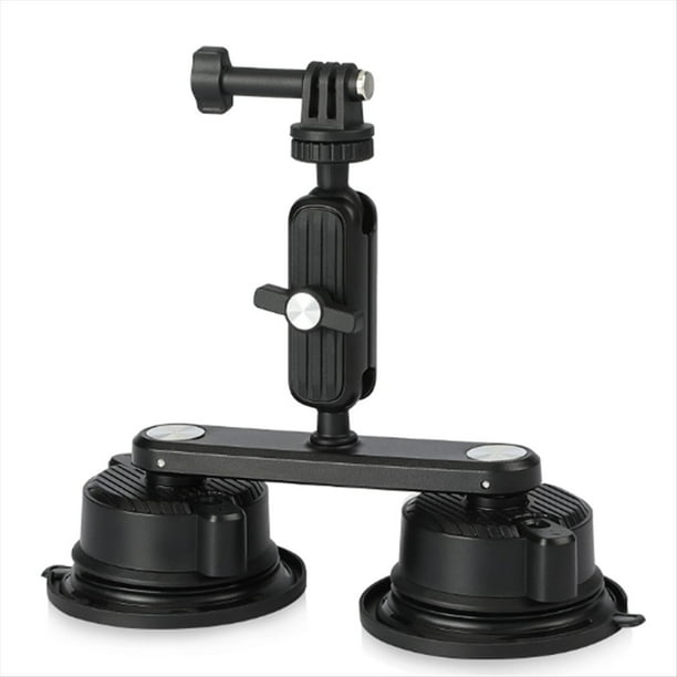 Soporte de Ventosa para , Soporte para Cámara de Coche en Ventanilla, Parabrisas, Rotación de 360°, Doble Ventosa.